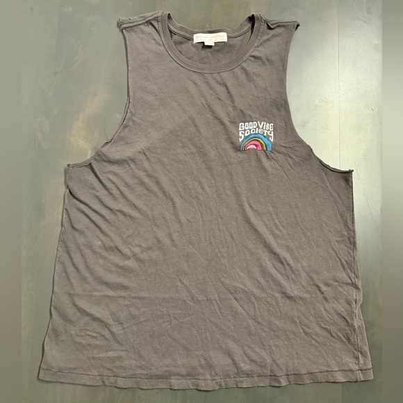 EUC Spiritual Gangster Vintage Black Rocker Coachella Tank Size Large - Picture 1 of 3